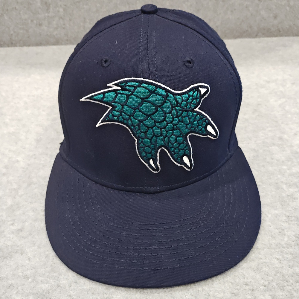 Lacoste LIVE Hat Cap Snap Back Mens L Blue Claw Patch Logo Embroidered Baseball